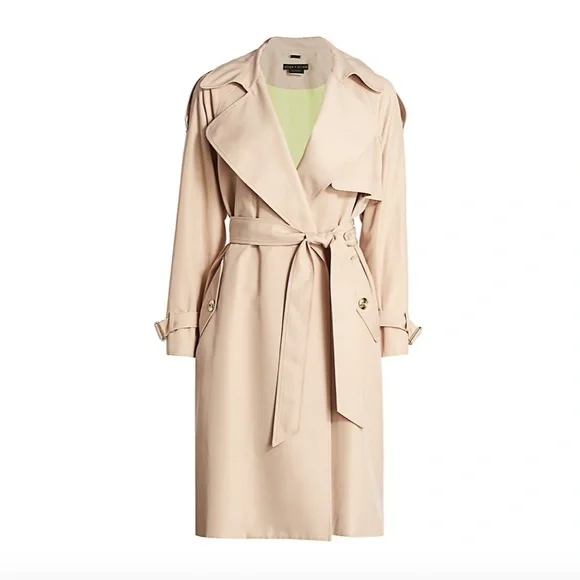 NWT $595 Alice + Olivia Adrien Trench Coat XS - Picture 4 of 15